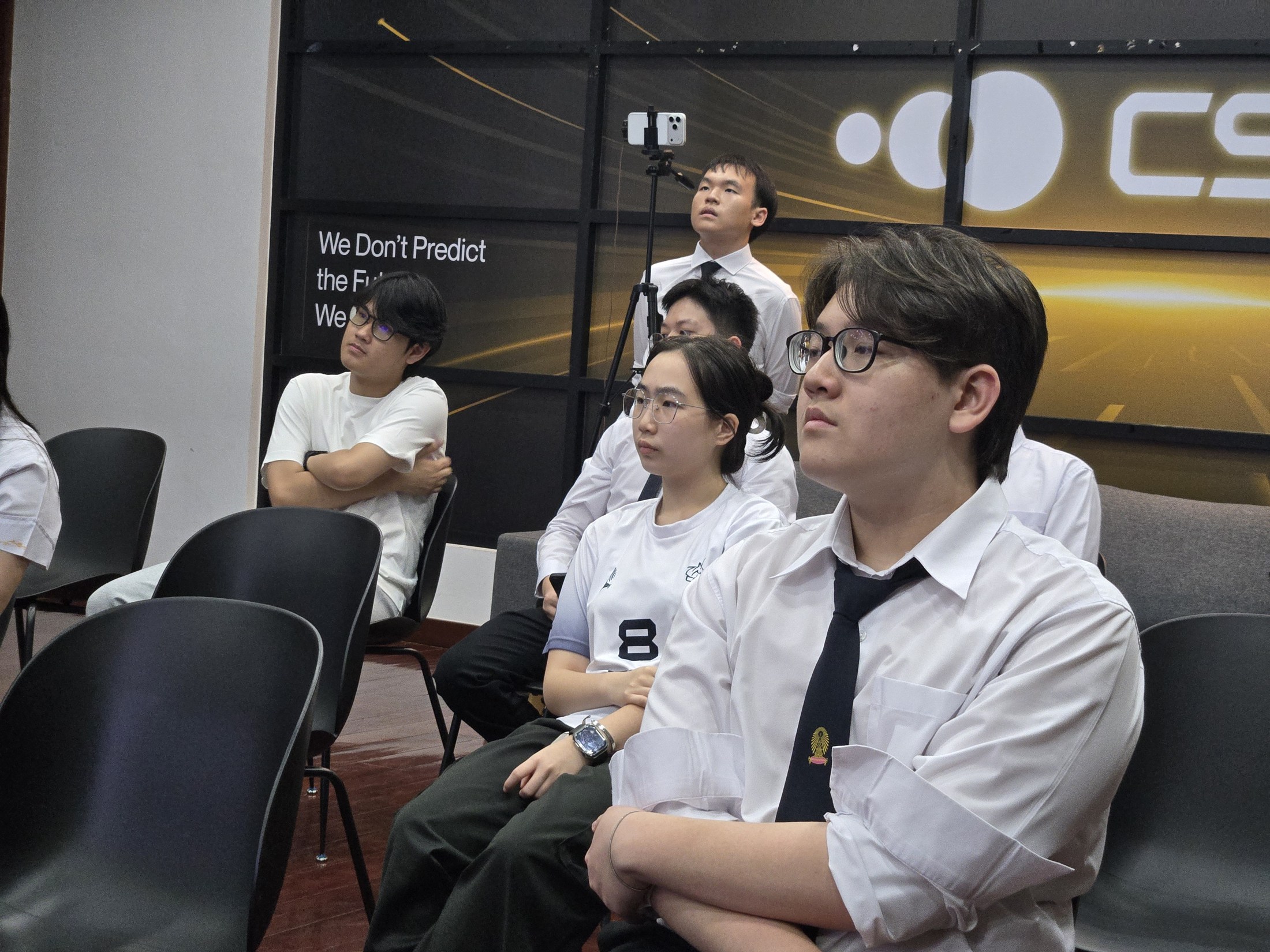 CUPEC students listening to a speaker at the Whitehall Partners session