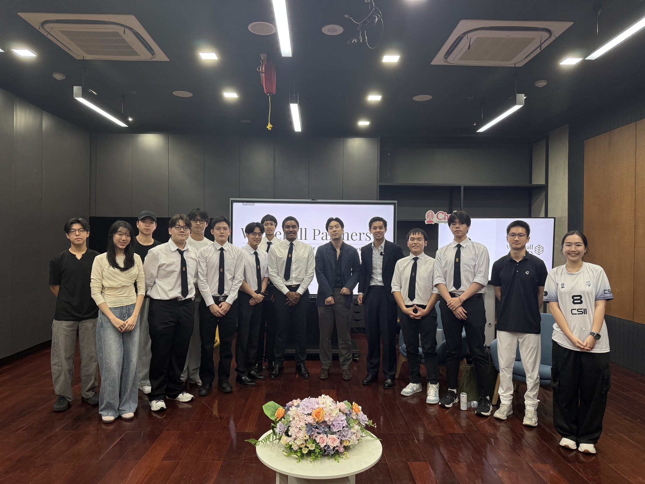 CUPEC students and Whitehall Partners speakers together after the session