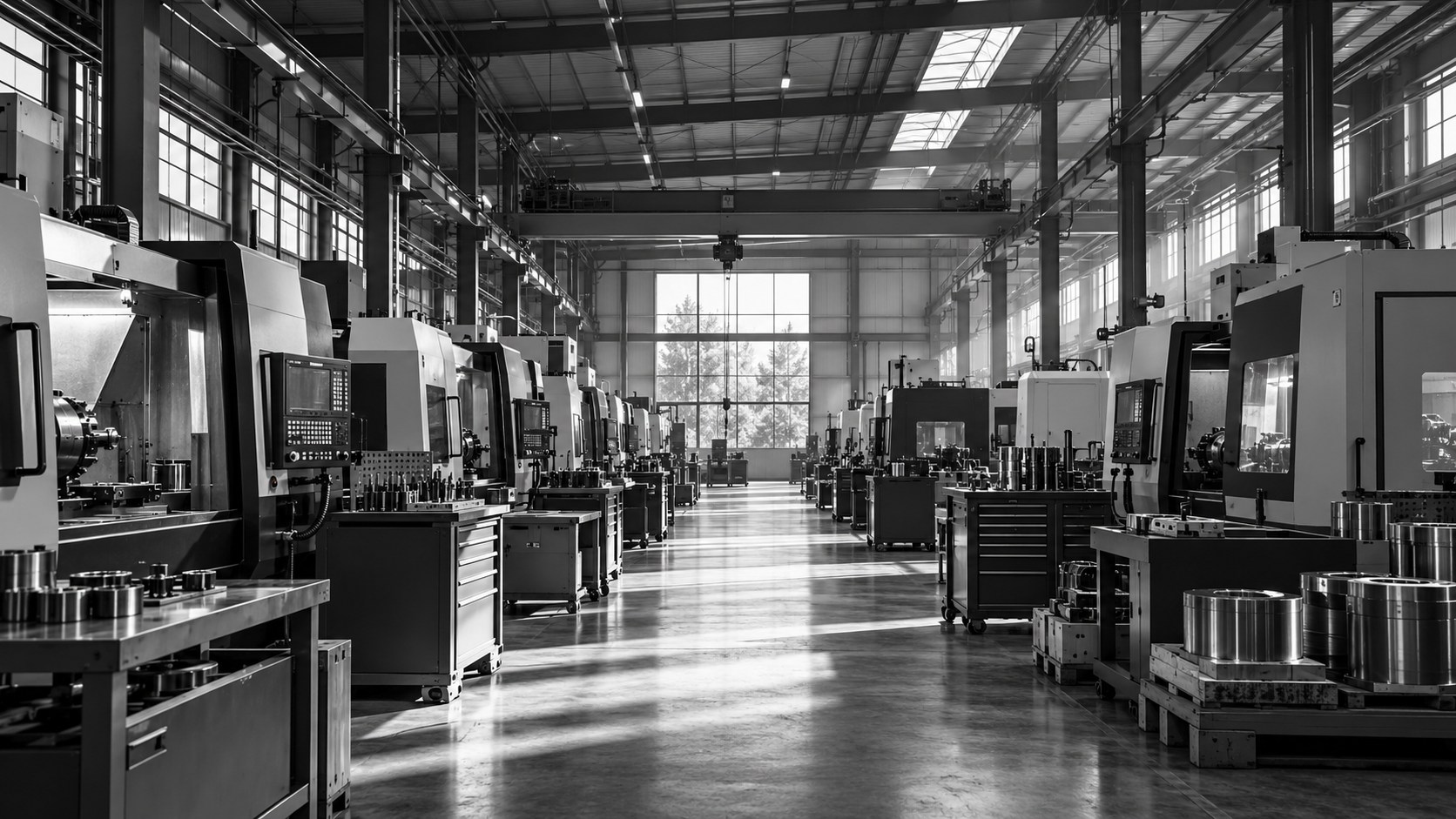 Illustrative industrial interior